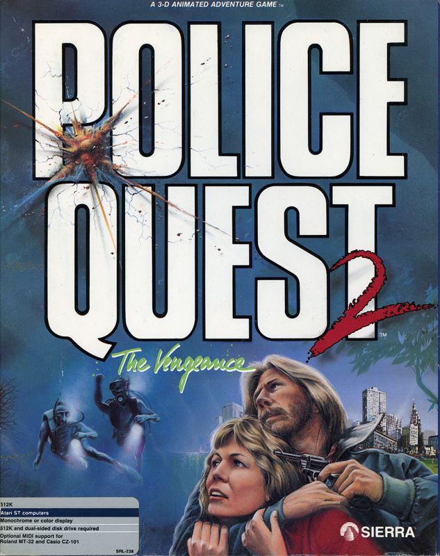 Front Cover for Police Quest 2: The Vengeance (Atari ST)