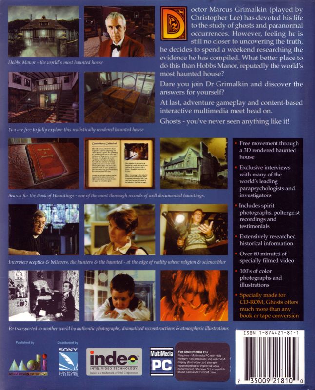 Back Cover for Ghosts (Windows 16-bit)