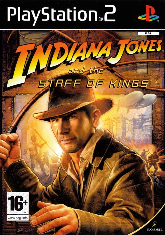 Front Cover for Indiana Jones and the Staff of Kings (PlayStation 2)