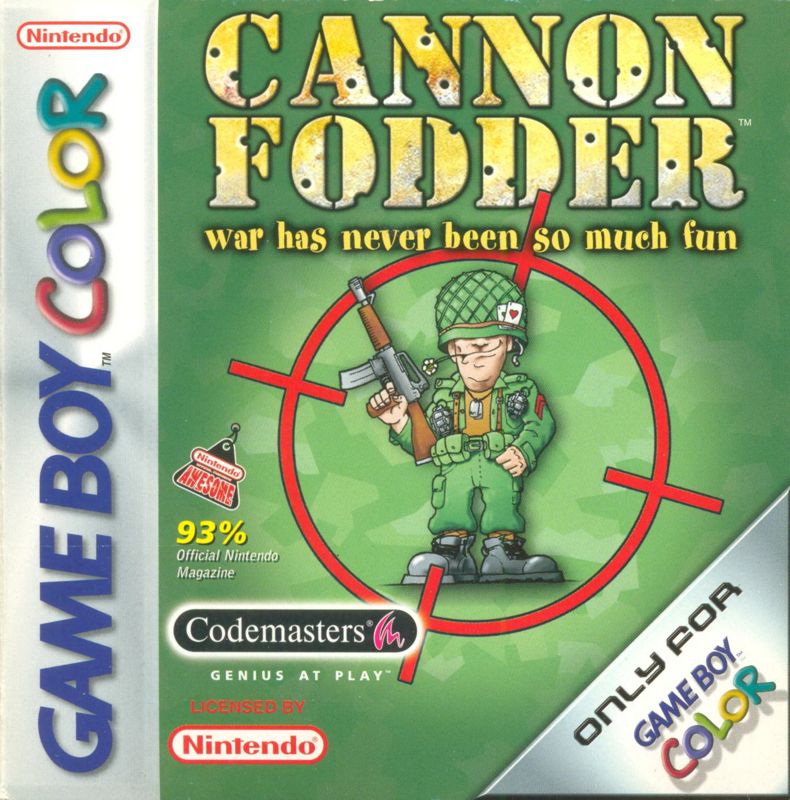 Front Cover for Cannon Fodder (Game Boy Color)