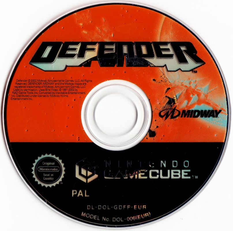 Media for Defender (GameCube)