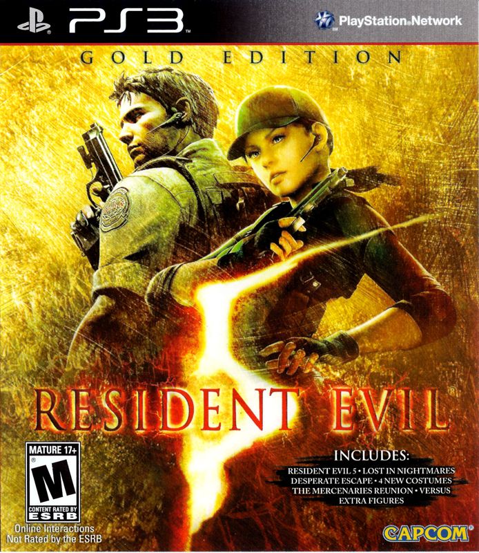 Front Cover for Resident Evil 5: Gold Edition (PlayStation 3)