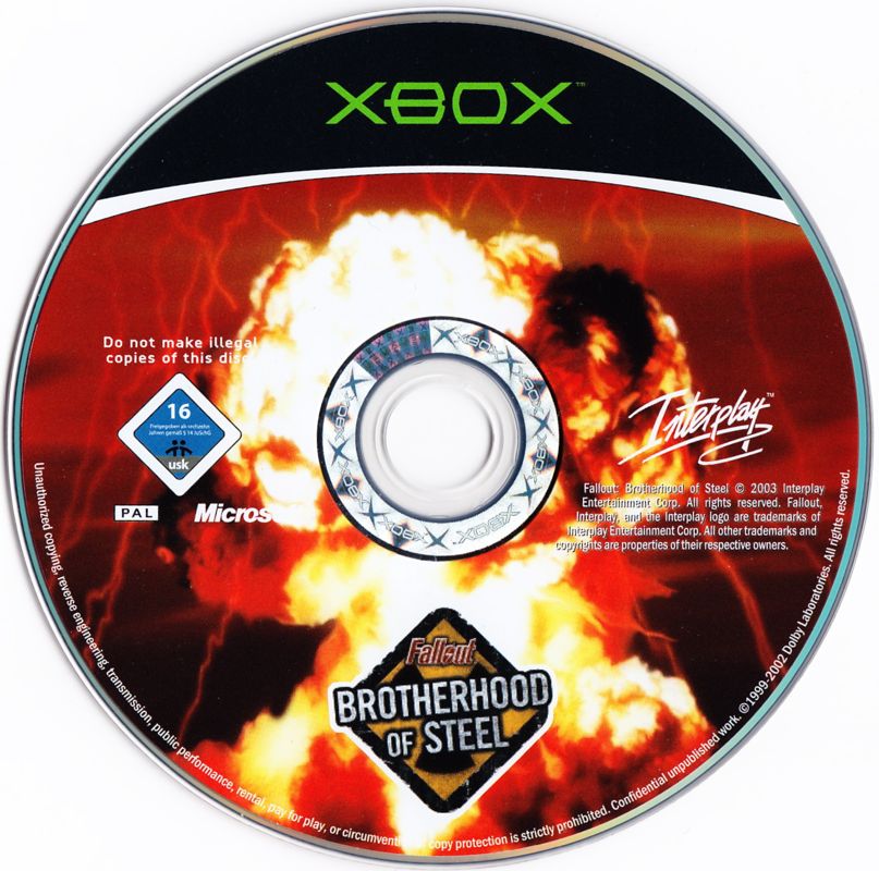 Media for Fallout: Brotherhood of Steel (Xbox)