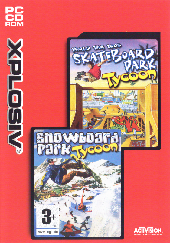 Front Cover for Skateboard Park Tycoon 2003 / Snowboard Park Tycoon (Windows) (Xplosiv release)