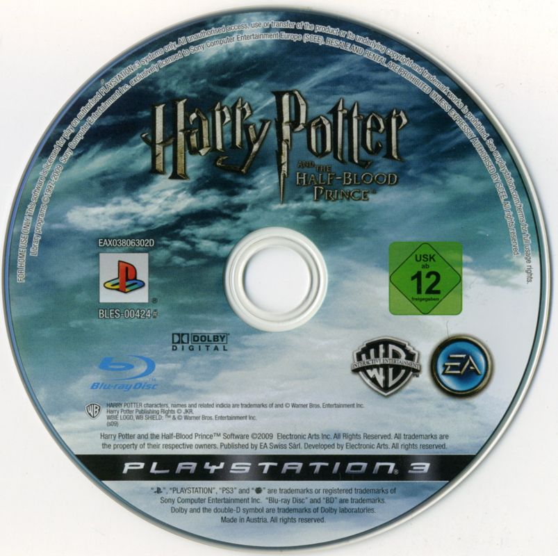 Media for Harry Potter and the Half-Blood Prince (PlayStation 3)