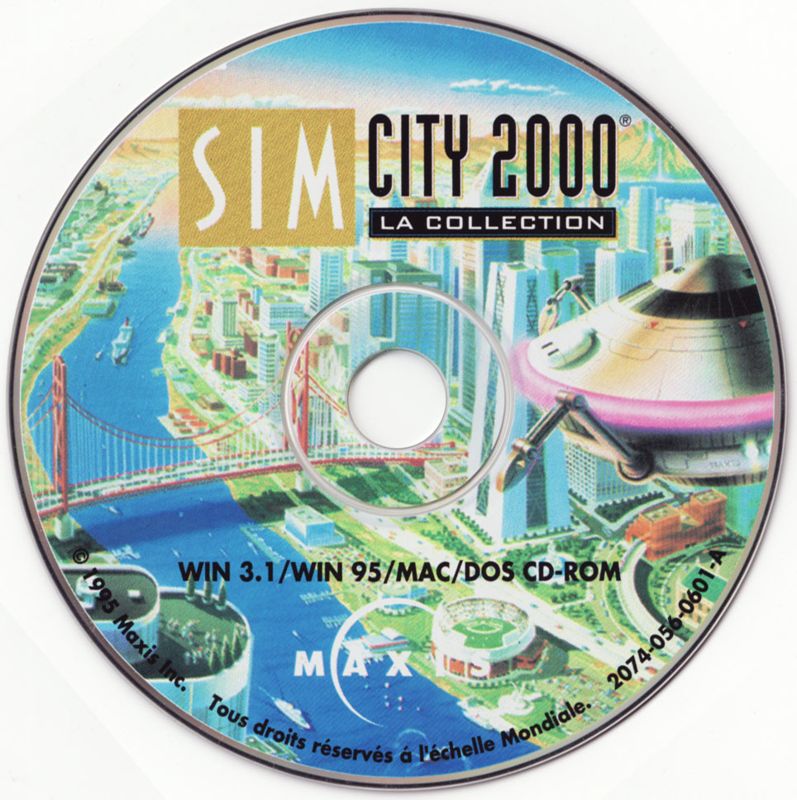 Media for SimCity 2000: CD Collection (DOS and Macintosh and Windows and Windows 3.x)