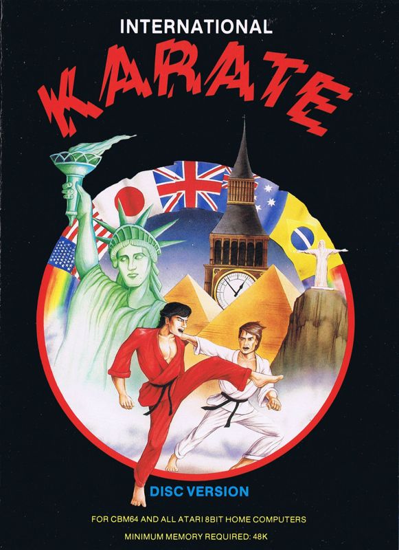 Front Cover for World Karate Championship (Atari 8-bit and Commodore 64)