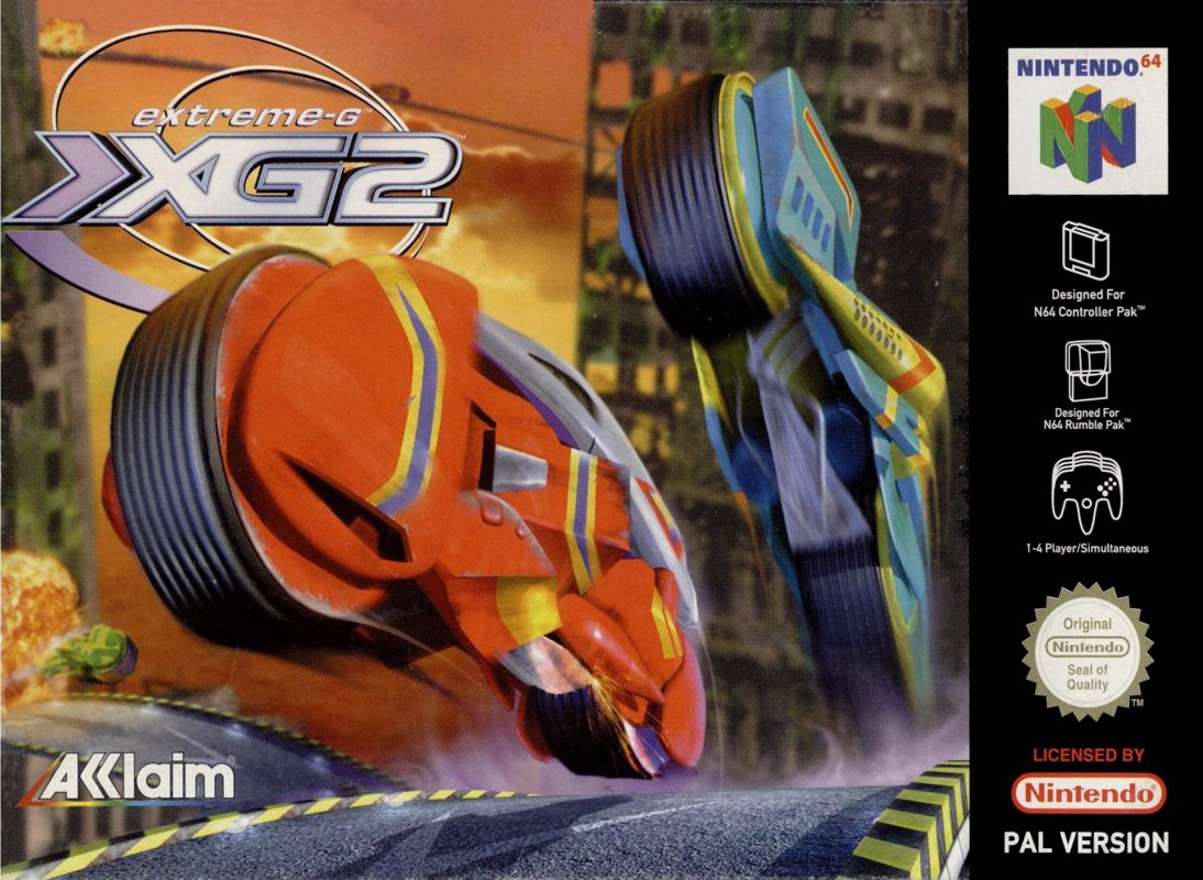 Front Cover for Extreme-G: XG2 (Nintendo 64)