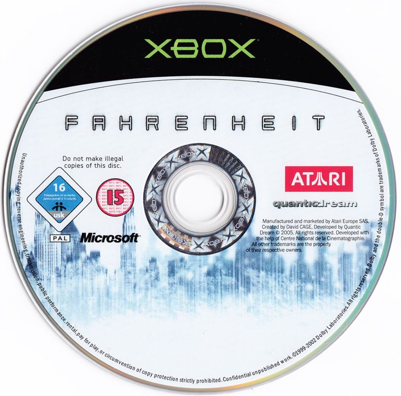 Media for Indigo Prophecy (Xbox)