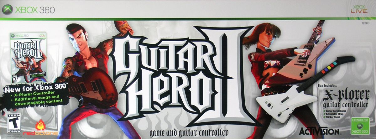 Front Cover for Guitar Hero II (Xbox 360) (Box w/ Guitar Controller)
