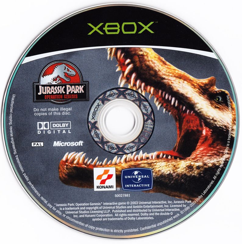 Media for Jurassic Park: Operation Genesis (Xbox)