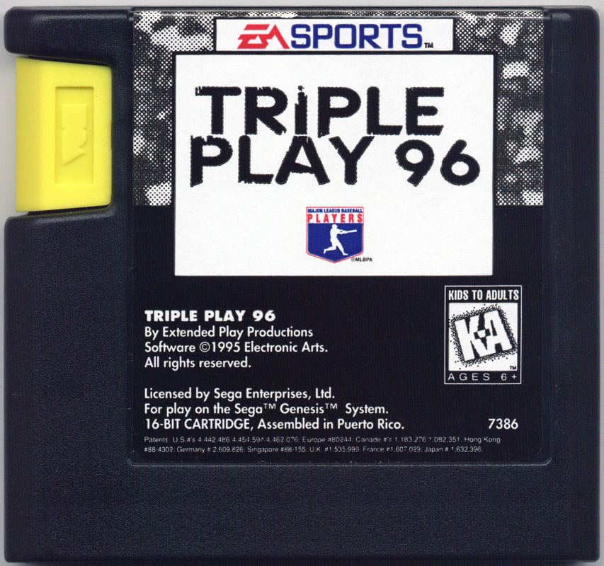 Media for Triple Play 96 (Genesis)