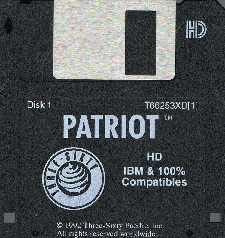 Media for Patriot (DOS) (Version 1.1. with English sticker): Disk 1