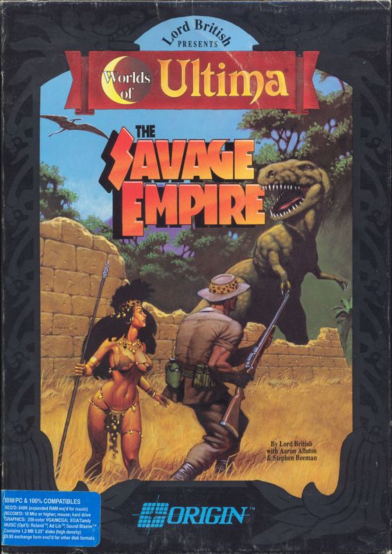 Front Cover for Worlds of Ultima: The Savage Empire (DOS)