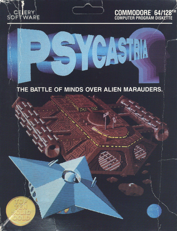 Front Cover for Psycastria (Commodore 64)