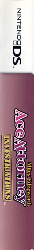 Spine/Sides for Ace Attorney Investigations: Miles Edgeworth (Nintendo DS)