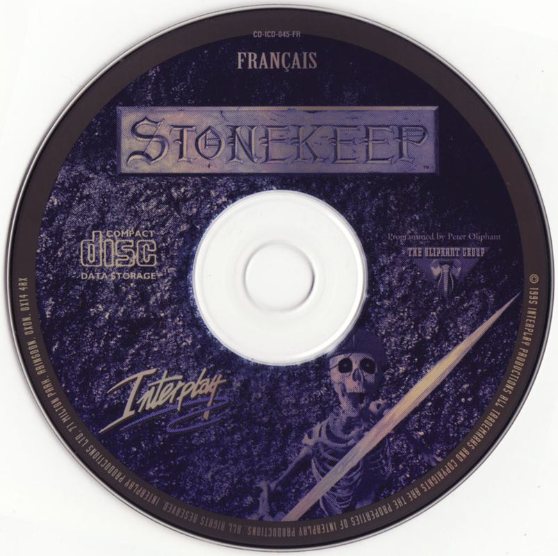 Media for Stonekeep (DOS)