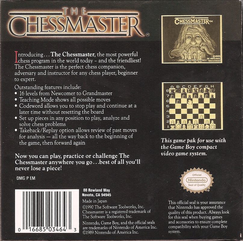 Chessmaster: Grandmaster Edition cover or packaging material