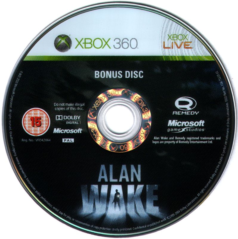 Extras for Alan Wake (Limited Collector's Edition) (Xbox 360): Bonus Disc