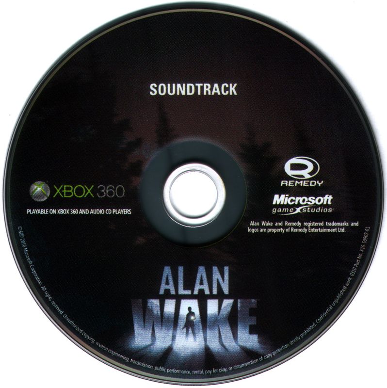 Soundtrack for Alan Wake (Limited Collector's Edition) (Xbox 360)