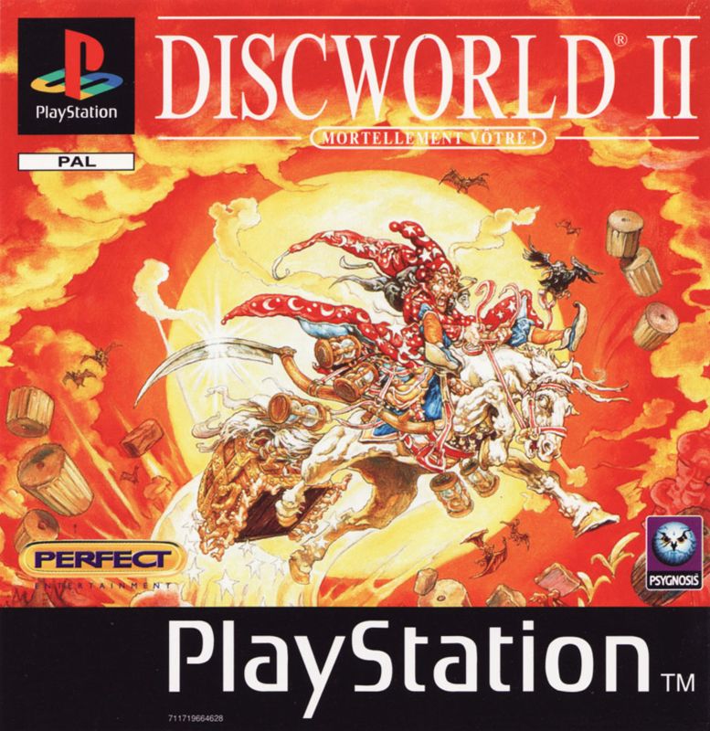 Front Cover for Discworld II: Mortality Bytes! (PlayStation)