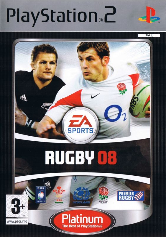 Front Cover for Rugby 08 (PlayStation 2) (Platinum release)