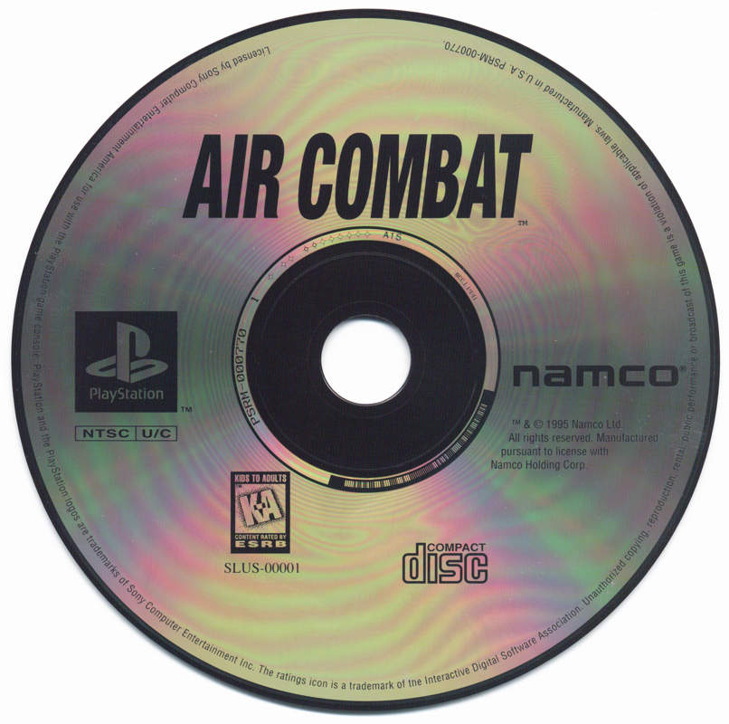 Media for Air Combat (PlayStation) (Greatest Hits release (K-A rating))