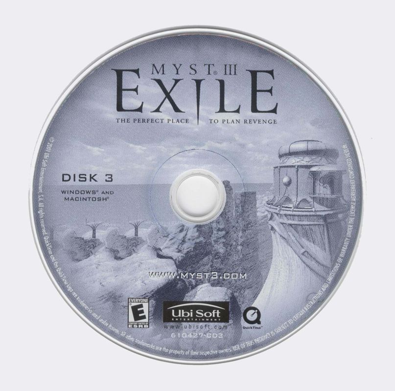Media for Myst III: Exile (Collector's Edition) (Macintosh and Windows): Disc 3