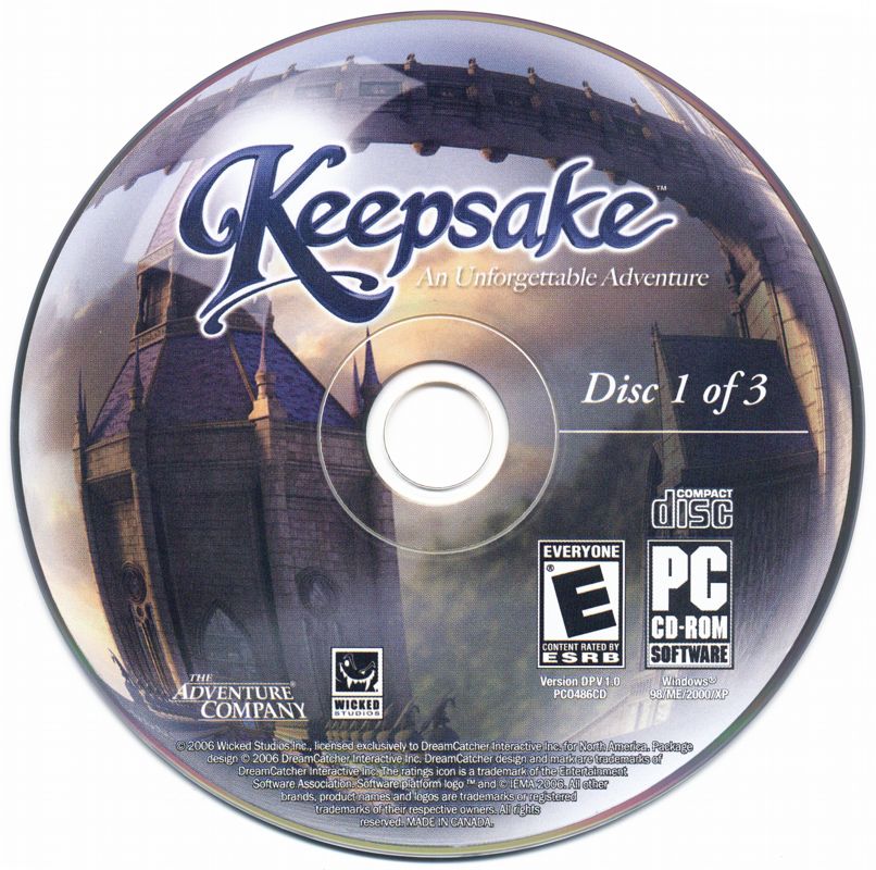 Media for Keepsake (Windows) (Budget release): Disc 1