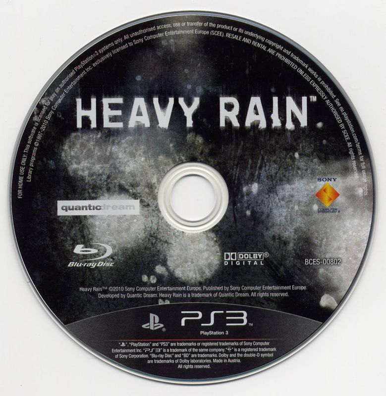 Media for Heavy Rain (Special Edition) (PlayStation 3) (Localized version)