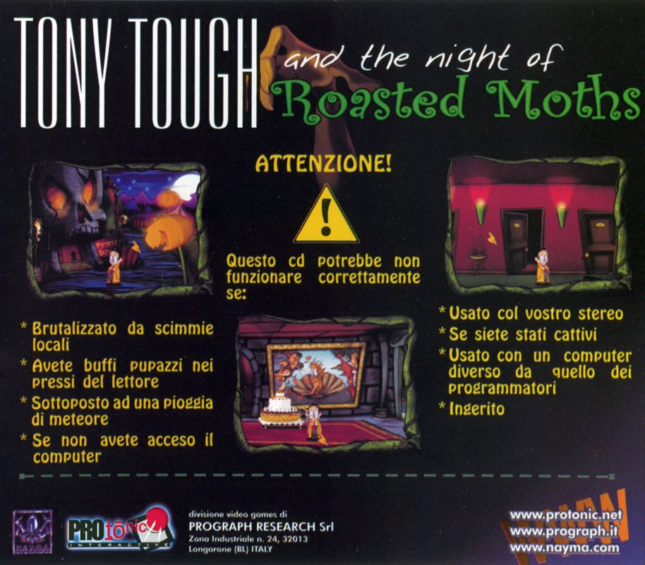 Other for Tony Tough and the Night of Roasted Moths (Windows): Jewel Case - Back