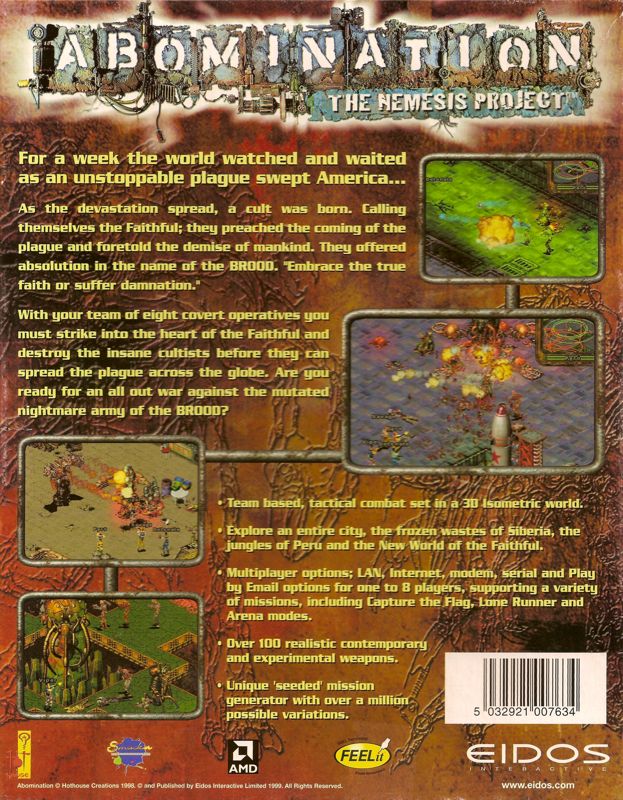 Back Cover for Abomination (Windows)