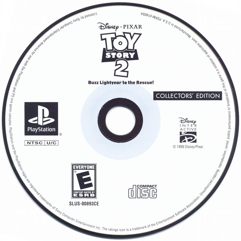 Media for Collectors' Edition: The Lion King / Toy Story 2 / Magical Racing Tour (PlayStation): Toy Story 2 disc