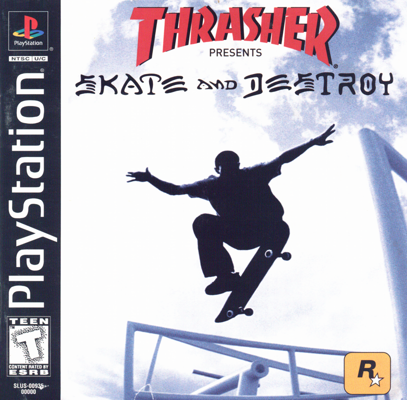 Skate past. Thrasher Skate and destroy игра. Thrasher Skate and destroy обложка. Thrasher Skate and destroy ps1. Thrasher presents Skate and destroy.