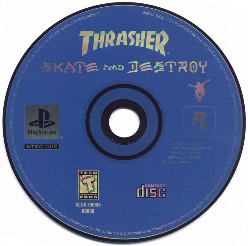 Thrasher Presents Skate and Destroy cover or packaging material MobyGames