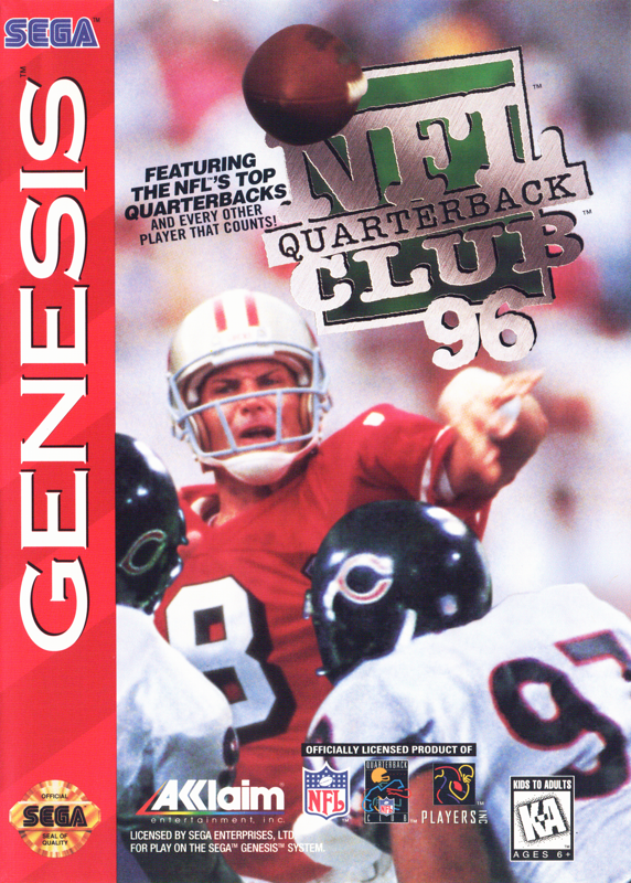 Front Cover for NFL Quarterback Club 96 (Genesis)