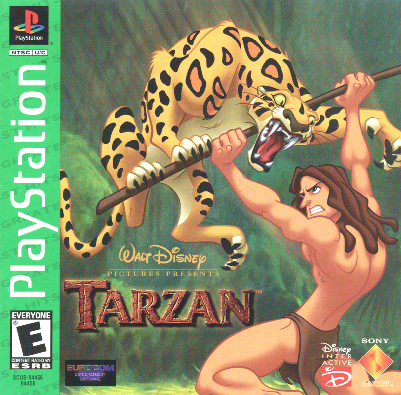 Front Cover for Disney's Tarzan (PlayStation) (Greatest Hits release)