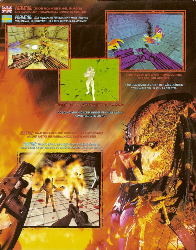 Inside Cover for Aliens Versus Predator (Windows): Right Flap