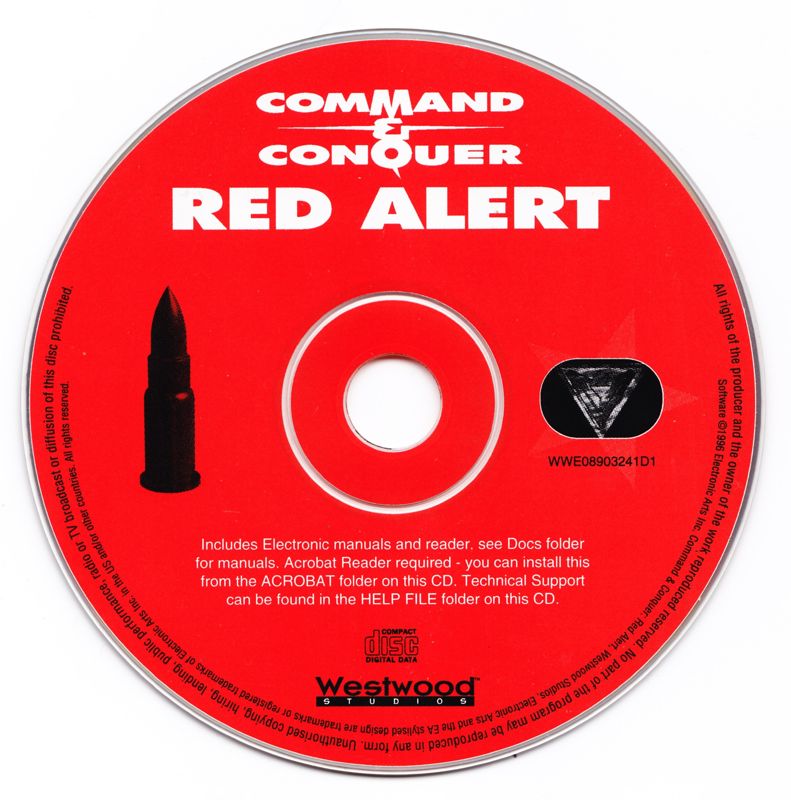 Media for Command & Conquer: Red Alert (DOS and Windows) (EA Classics release): Disc 1 - Allied