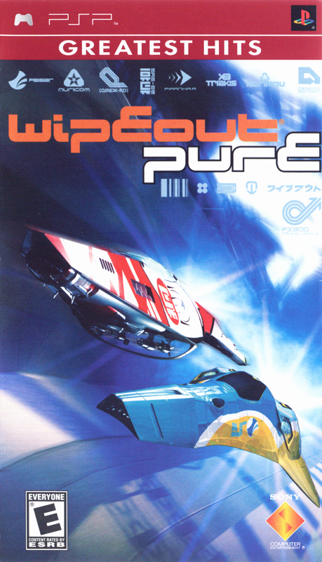 Front Cover for WipEout Pure (PSP) (Greatest Hits release)