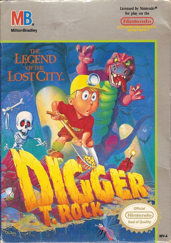 Front Cover for Digger T. Rock: Legend of the Lost City (NES)