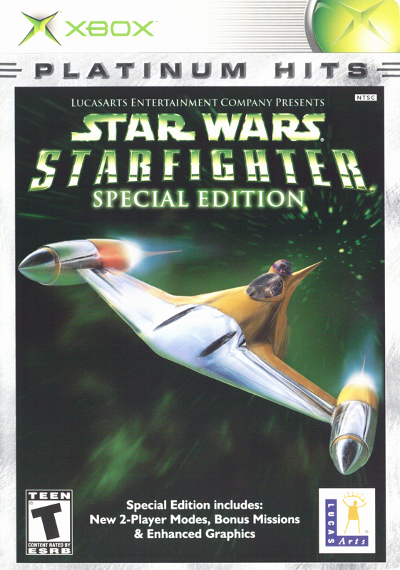 Front Cover for Star Wars: Starfighter (Xbox) (Platinum Hits release)