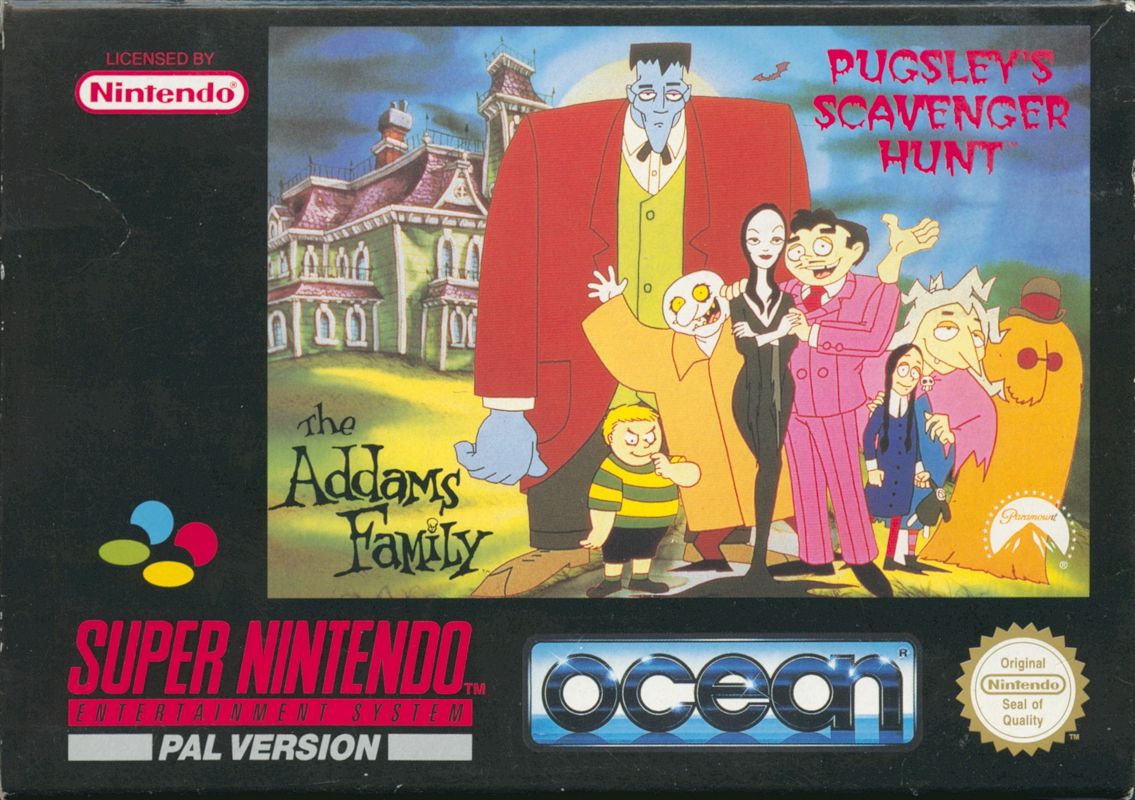 Front Cover for The Addams Family: Pugsley's Scavenger Hunt (SNES)