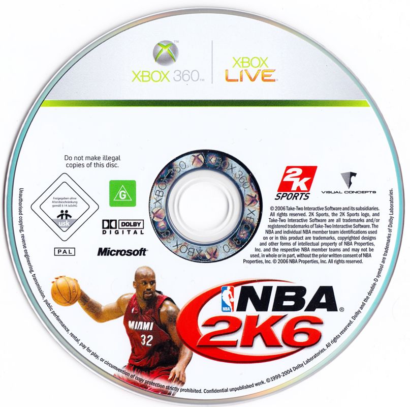 NBA 2K6 cover or packaging material - MobyGames