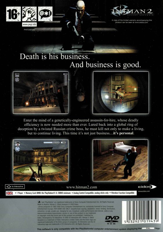 Hitman: Blood Money cover or packaging material - MobyGames