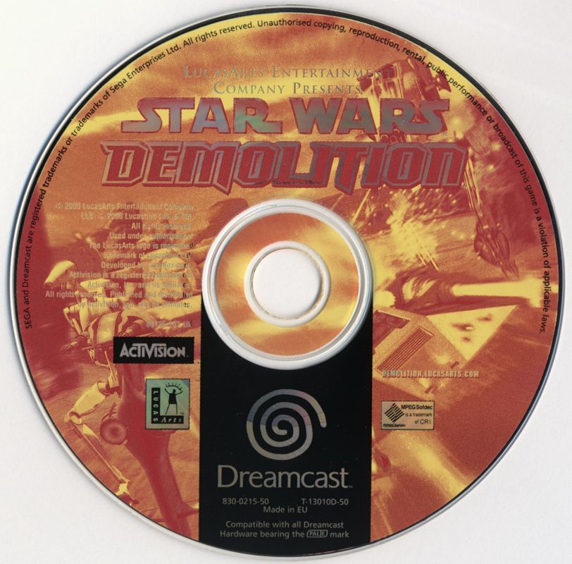 Media for Star Wars: Demolition (Dreamcast)