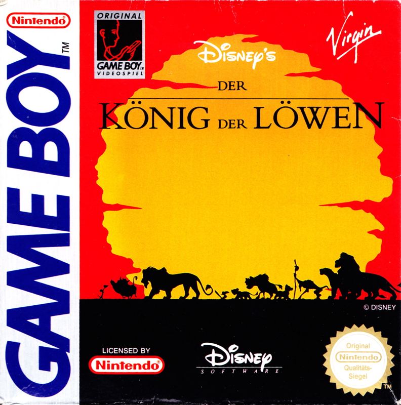 Front Cover for Disney's The Lion King (Game Boy)