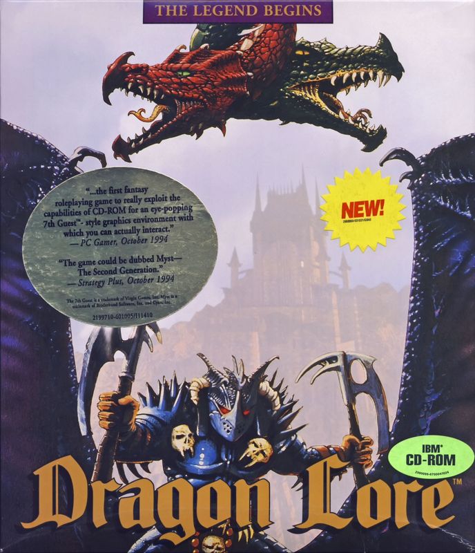 Front Cover for Dragon Lore: The Legend Begins (DOS) (Different discs)