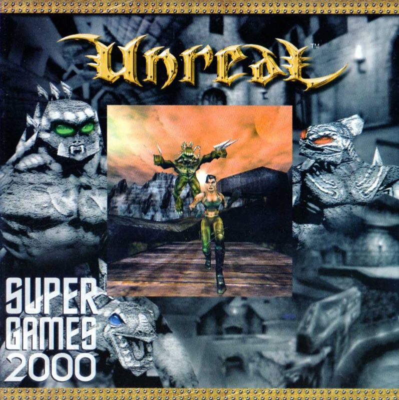 Front Cover for Unreal (Windows) (Super Games 2000 (Folha de S.Paulo) covermount)