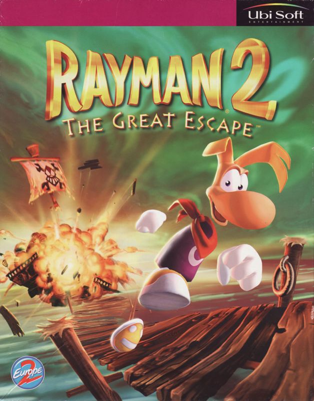 Front Cover for Rayman 2: The Great Escape (Windows) (Europe 2 release)